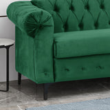 Contemporary Velvet 3 Seater Sectional Sofa with Chaise Lounge - NH621213