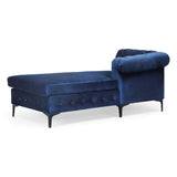 Contemporary Velvet 3 Seater Sectional Sofa with Chaise Lounge - NH621213