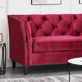 Tufted Velvet 3 Seater Sofa - NH148113