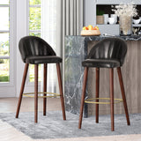 Lewiston Contemporary Channel Stitch Barstools, Set of 2