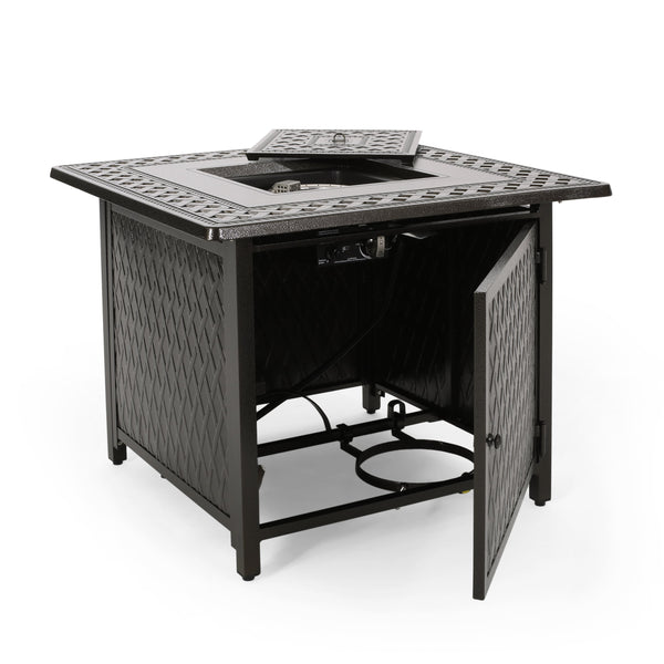 Square Aluminum Propane Fire Pit - NH869213