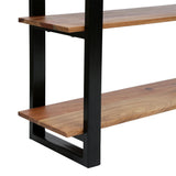 Handcrafted Modern Industrial Acacia Wood Media Console Table - NH116313