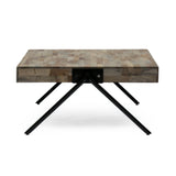 Handcrafted Modern Industrial Mango Wood Coffee Table - NH316313