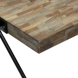 Handcrafted Modern Industrial Mango Wood Coffee Table - NH316313