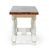 Handcrafted Rustic 2 Toned Mango Wood Coffee Table - NH036313