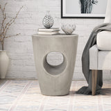 Contemporary Lightweight Concrete Accent Side Table - NH077213