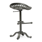 Industrial Handcrafted Cast Iron Saddle Seat Barstool - NH787413