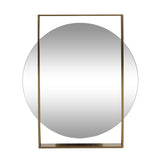 Modern Round Framed Wall Mirror - NH455313