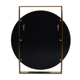 Modern Round Framed Wall Mirror - NH455313