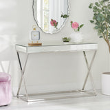 Modern Glam Console Table with Mirror Tabletop - NH245313