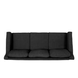 Contemporary Fabric 3 Seater Sofa with Skirt - NH749413