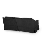 Contemporary Fabric 3 Seater Sofa with Skirt - NH749413