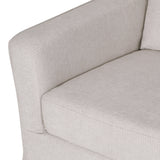 Contemporary Fabric 3 Seater Sofa with Skirt - NH749413