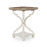 French Country Accent Table with Square Top - NH881313