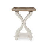 French Country Accent Table with Square Top - NH881313