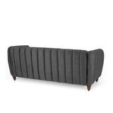 Modern Glam Velvet Channel Stitch 3 Seater Sofa - NH768413