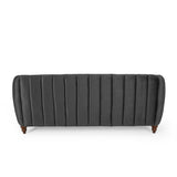 Modern Glam Velvet Channel Stitch 3 Seater Sofa - NH768413