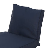 Outdoor Water Resistant Fabric Loveseat Cushions with Piping - NH864313