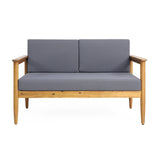 Outdoor Acacia Wood Loveseat - NH775313