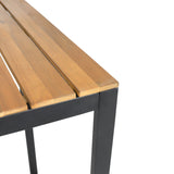 Outdoor Modern Industrial Acacia Wood Bar Table - NH002313