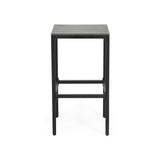 Outdoor Modern Industrial Acacia Wood Bar Stools (Set of 2) - NH202313