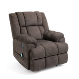 Contemporary Pillow Tufted Massage Recliner - NH481413