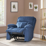 Contemporary Pillow Tufted Massage Recliner - NH681413