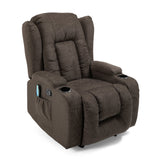 Contemporary Pillow Tufted Massage Recliner - NH091413