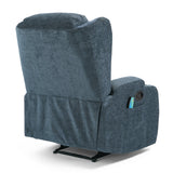 Contemporary Pillow Tufted Massage Recliner - NH091413