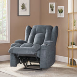 Contemporary Pillow Tufted Massage Recliner - NH091413