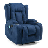 Contemporary Pillow Tufted Massage Recliner - NH091413