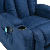 Contemporary Pillow Tufted Massage Recliner - NH091413