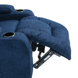 Contemporary Pillow Tufted Massage Recliner - NH091413