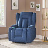 Contemporary Pillow Tufted Massage Recliner - NH091413