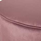 Modern Glam Velvet Swivel Ottoman - NH238413