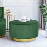 Modern Glam Velvet Swivel Ottoman - NH238413