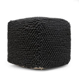 Boho Handcrafted Tufted Fabric Cube Pouf - NH202513