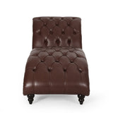 Contemporary Button Tufted Chaise Lounge - NH043413