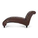 Contemporary Button Tufted Chaise Lounge - NH043413