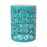 Outdoor Lace Cut Side Table with Tile Top - NH060313