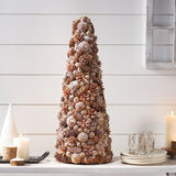 Pre-Decorated Pine Cone and Glitter Unlit Artificial Tabletop Christmas Tree - NH166313