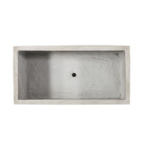 Outdoor Modern Cast Stone Rectangular Planter - NH013313