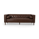 Contemporary Tufted Deep Seated Sofa with Accent Pillows - NH253313