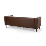 Contemporary Tufted Deep Seated Sofa with Accent Pillows - NH253313