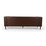 Contemporary Tufted Deep Seated Sofa with Accent Pillows - NH253313