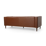 Contemporary Tufted Deep Seated Sofa with Accent Pillows - NH253313