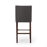 Contemporary Wingback Faux Leather Barstools (Set of 2) - NH362313