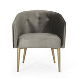 Modern Glam Tufted Velvet Dining Chair - NH884413