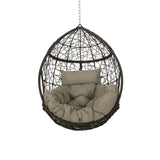 Outdoor and Indoor Wicker Hanging Chair with 8 Foot Chain (NO STAND) - NH284313