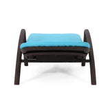 Outdoor Faux Wicker Chaise Lounge with Cushion - NH912313